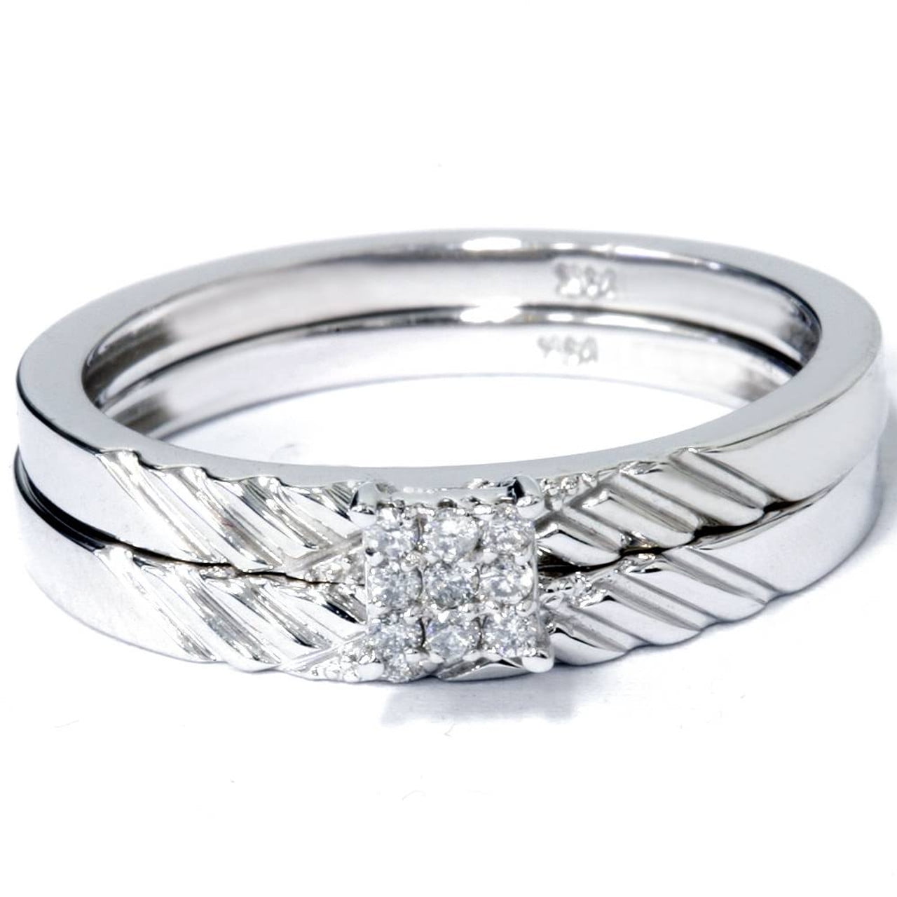 Divine Jewelry Simple Wedding Anniversary Ring for Her - 1.96 Ct Round ...