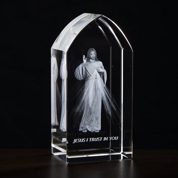 Divine Mercy Etched Glass (Other)