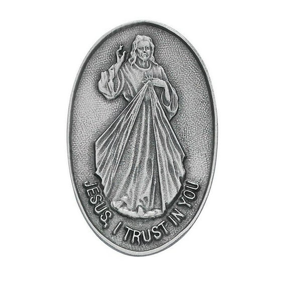 Divine Mercy Jesus I Trust You Car Auto Visor Clip