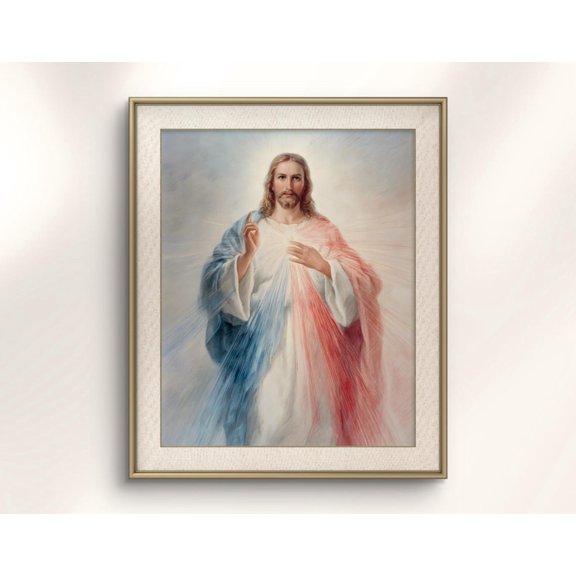 Divine Mercy Source Of Grace Jesus Radiant Light Wall Decor
