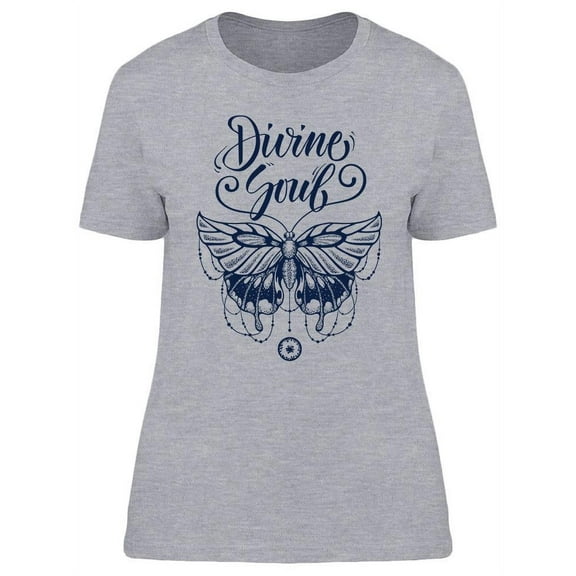 Divine Soul Butterfly T-Shirt Women -Image by Shutterstock, Female Small