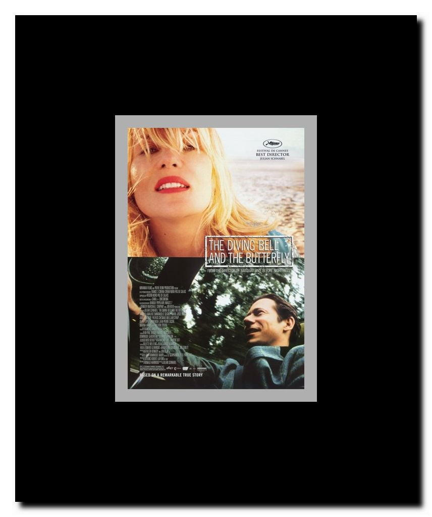 Diving Bell and the Butterfly Framed Movie Poster