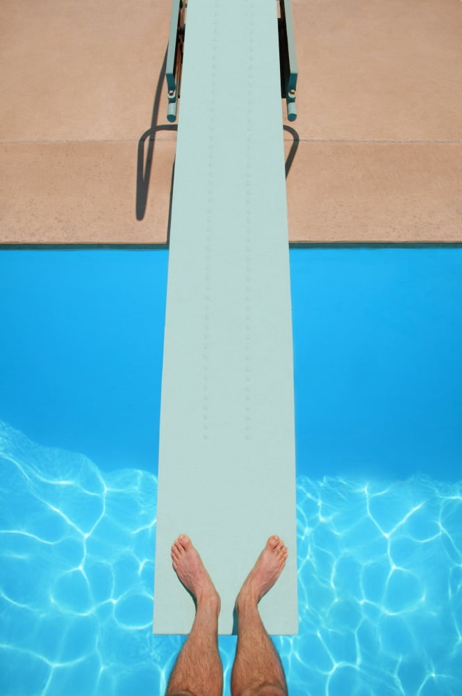 Diving Board Canvas Art - Don Hammond Design Pics (22 x 34)