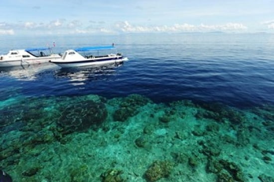 Diving Boat Sipadan Semporna Archipelago Borneo Malaysia Canvas Art - Anthony Asael DanitaDelimont (36 x 24)