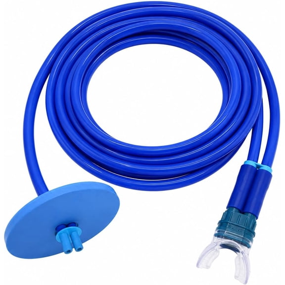 Diving Breathing Tube, Portable Underwater Breathing Tube with Mouthpiece, Silicone Training Respirator Hose for Pool Practice, Shallow Water Exercise and Adult Beginner Use