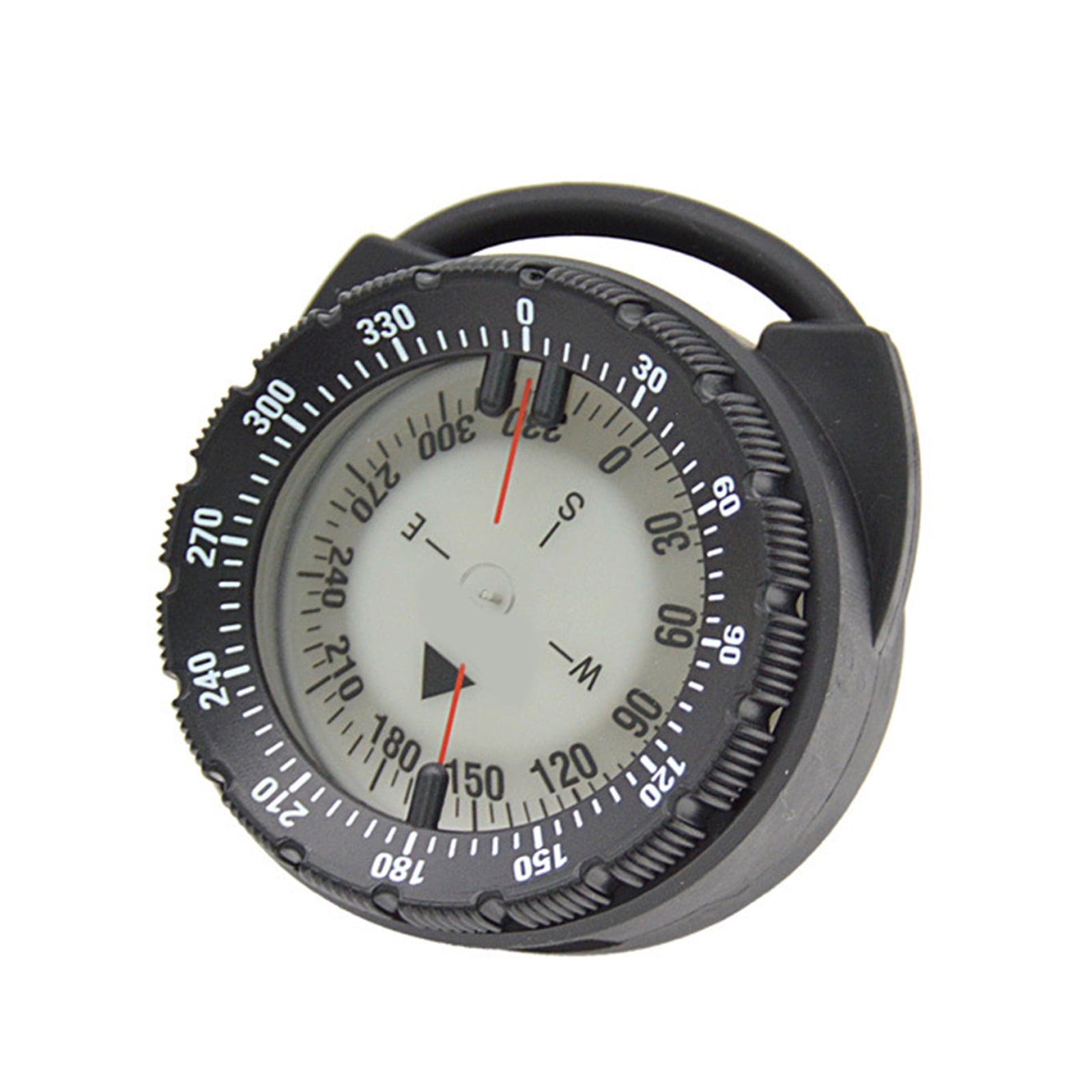 Diving Compasses with Pipe Clamp Designs, Compasses Glowing Compasses Night Waterproof Underwater Navigations Compasses
