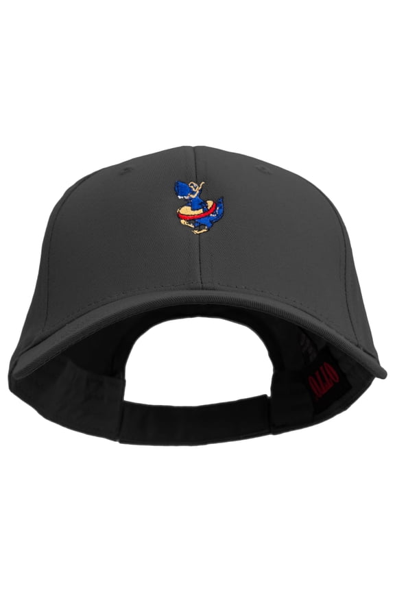 Diving Cute Monster Embroidered Low Profile Cap - Black OSFM