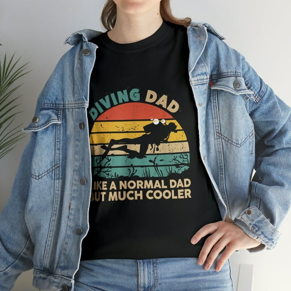 Diving Dad Retro Vintage Scuba Diving Dad TShirt