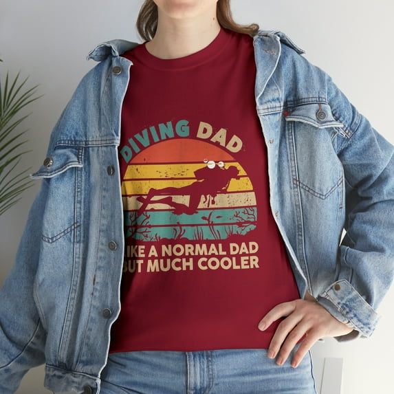 Diving Dad Retro Vintage Scuba Diving Dad TShirt