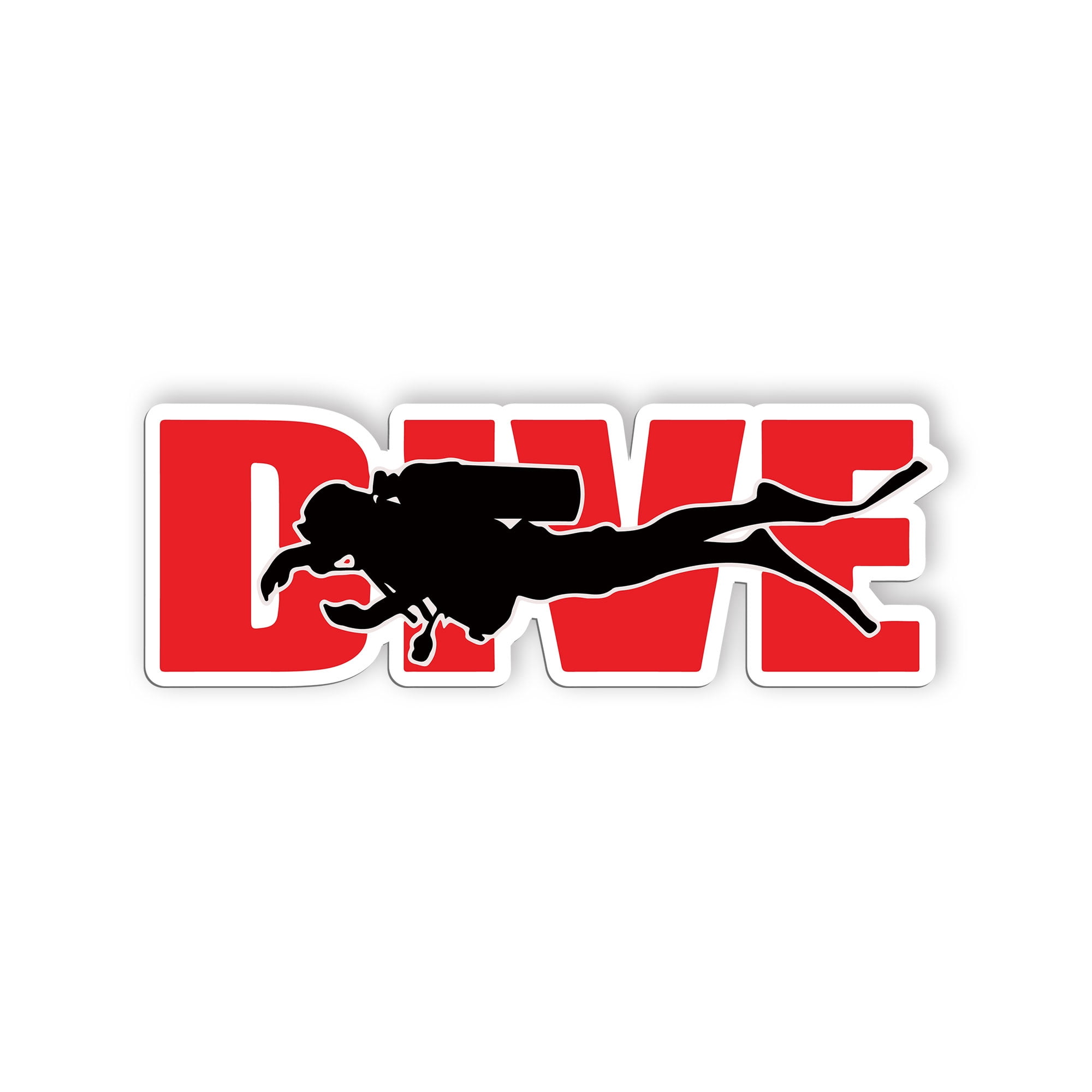 Diving Dive Sticker, Scuba Gear Stickers, Ocean Diving Vinyl Decals ...