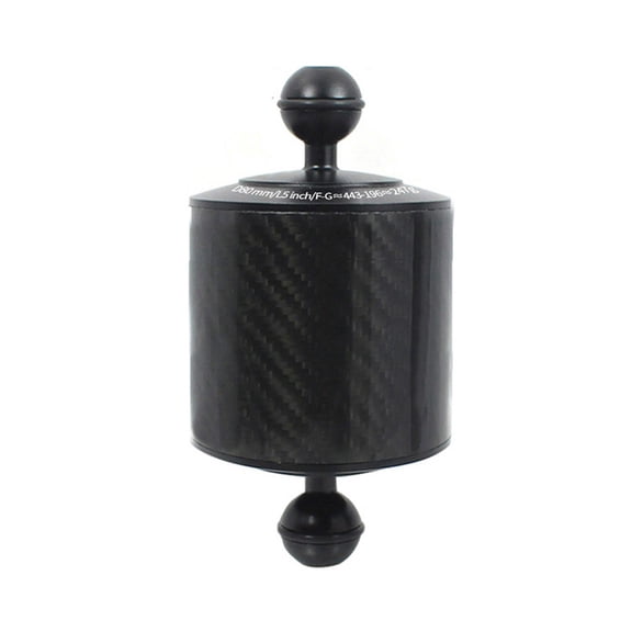 Diving Dual Ball Buoyancy Extension Rod Carbon Fiber For Underwater Photography