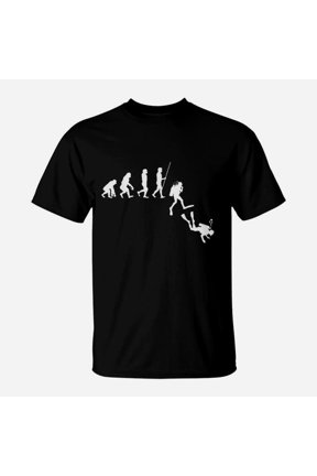 Diving Evolution Evolution Of Man Funny Scuba Dive Ocean TShirt