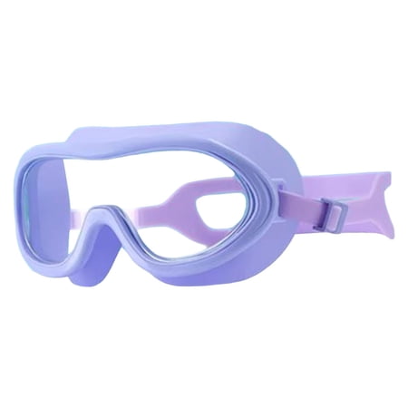 Diving Eyewear Large Frame Anti Fog Eyewear Clear View Swim Glasses for Kids Violet