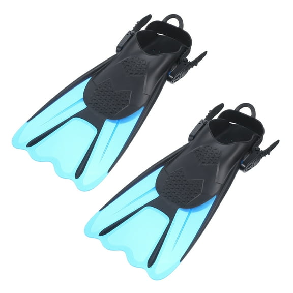 Diving Fins 2 Pcs Swimming Flipper Snorkeling for Adults Flippers Open Heel Silica Gel