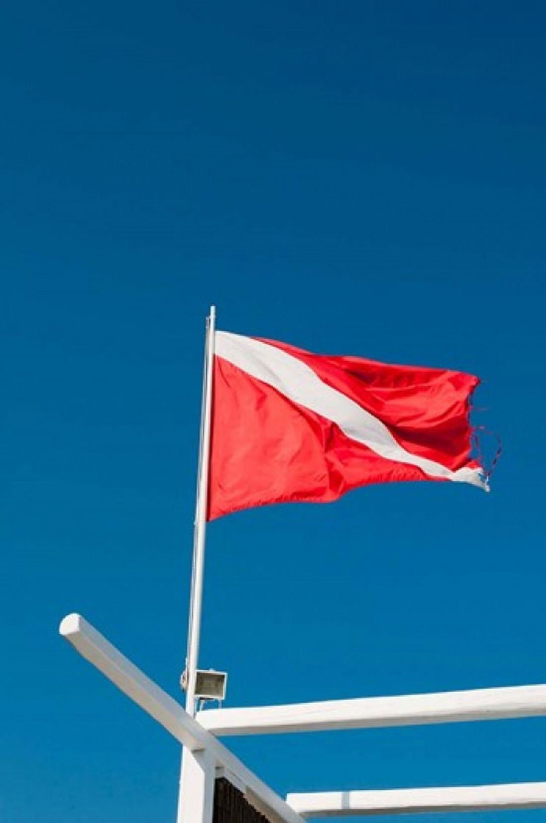 Diving Flag Mykonos Cyclades Greece Canvas Art - Sergio Pitamitz DanitaDelimont (23 x 35)