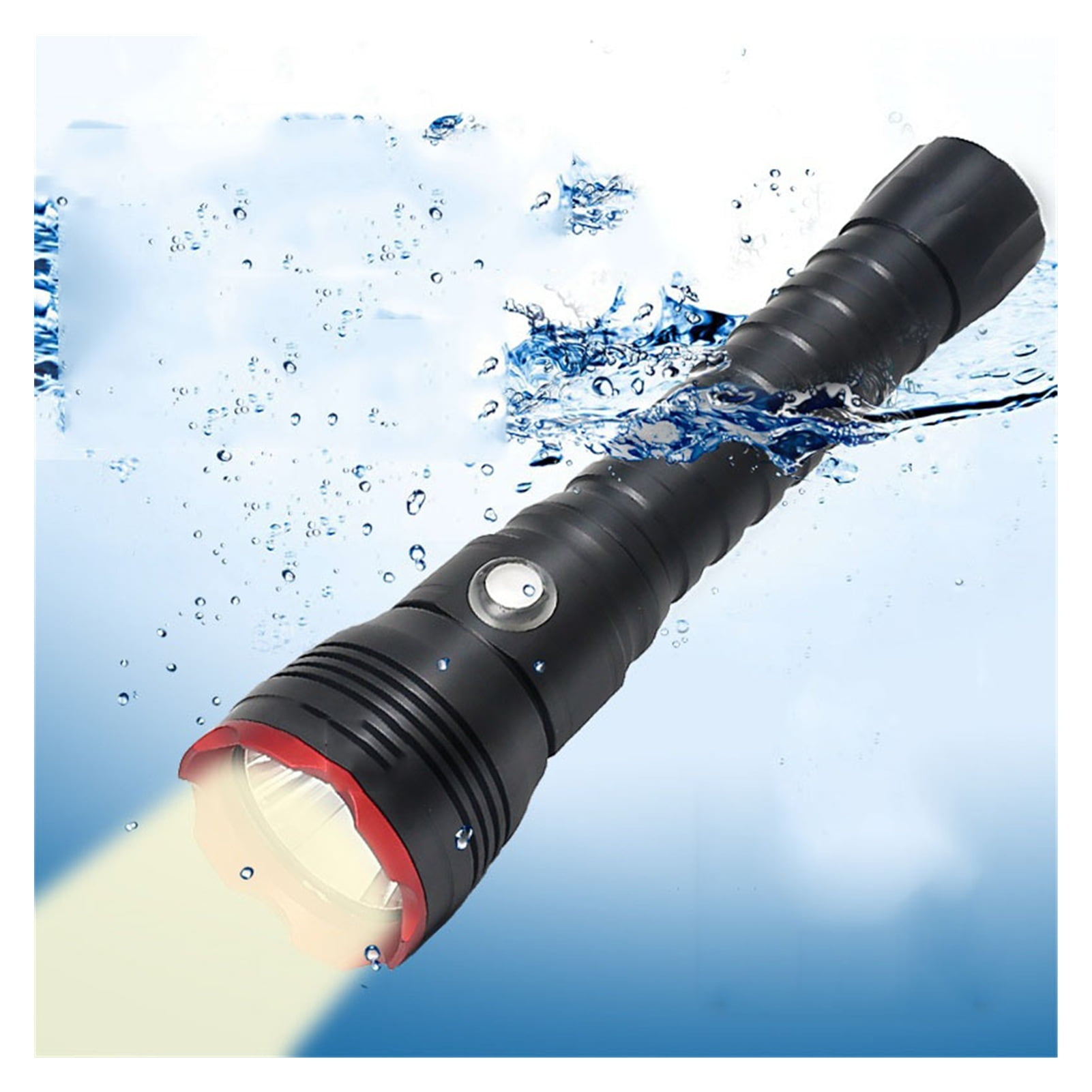 Diving Flashlight LED 4000Lumens Flashlight For Underwater Super Brightness Long Shot Tactical