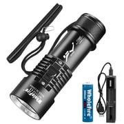 Diving Flashlight Scuba Dive Lights IPX8 Waterproof Underwater 98ft Submarine Led Flashlights