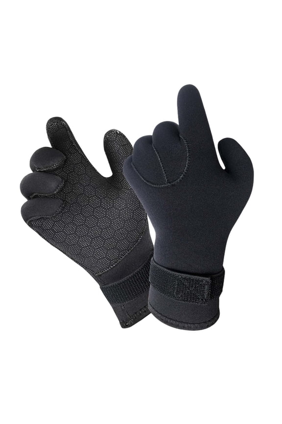 Diving Gloves Thermal Wetsuit Gloves Non Slip for Rafting Surfing Snorkeling 5mm XL