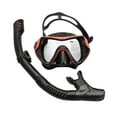 Diving Goggles Snorkeling Two Breathing Tube Suit Men's And Women's Large Frame Silica Gel