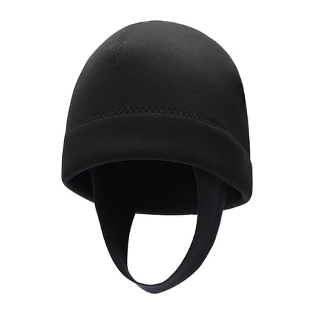 Diving Hood 2mm Neoprene Wetsuit Hood Head Protection Hat Swimming Cap Surfing Cap for Men Women Snorkeling Canoeing Winter Swimming Sailing M Size Black