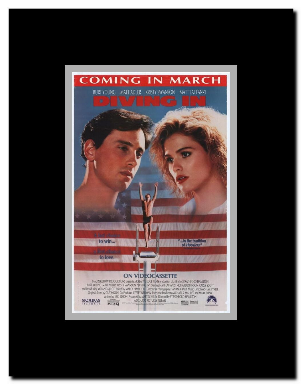 Diving In Framed Movie Poster
