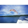 thumbnail image 1 of Diving Into A Lake Poster Print - 17 x 11, 1 of 1