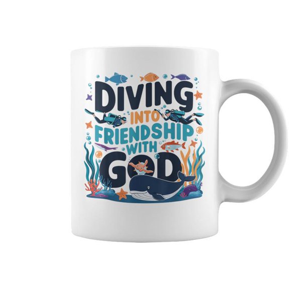 Diving Into Friendship With God Scuba Vbs 2024 Christian Coffee Mugs
