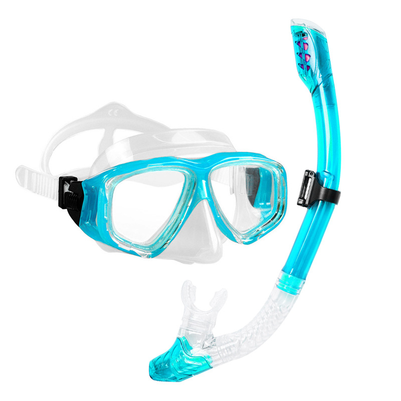 Diving Mask Fully Dry Snorkel Highdefinition Antifog Snorkeling Set