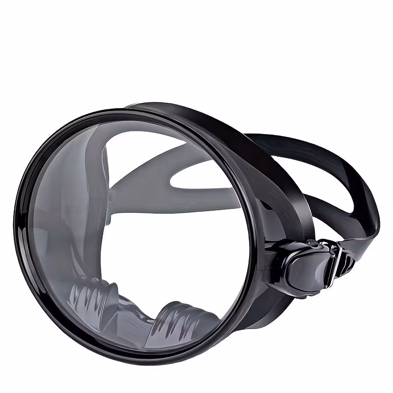 Diving Mask Scuba Mask Spearfishing Mask Freediving Water Mask Tempered Glass Oval HD Anti-Fog Scuba Goggles for Adults