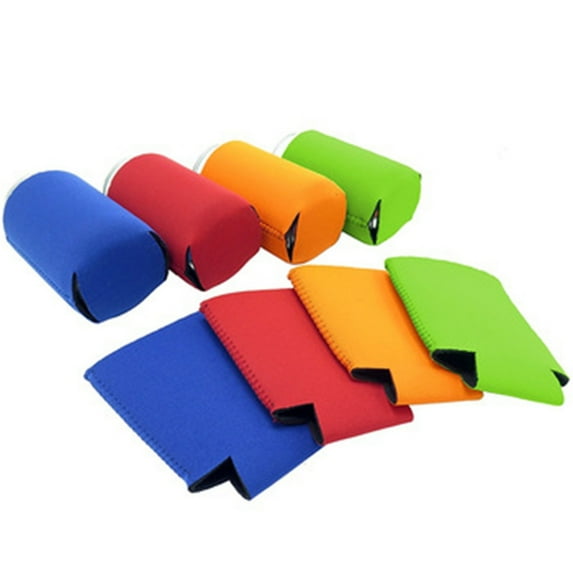 Diving Material Universal Can Drink Cup Sleeve 6Pcs, Can Sleeves Cover Bottle Sleeve Beer Cooler Beverages Holder Insulated Drinks Cold Beverage