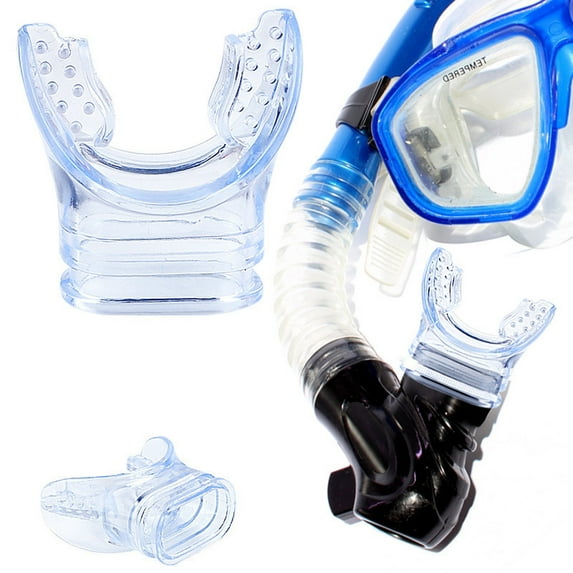 Clear Silicone Diving Mouthpiece for Diving and Snorkeling Replacement Regulator Mouthpiece for Comfort and Performance 2PCS