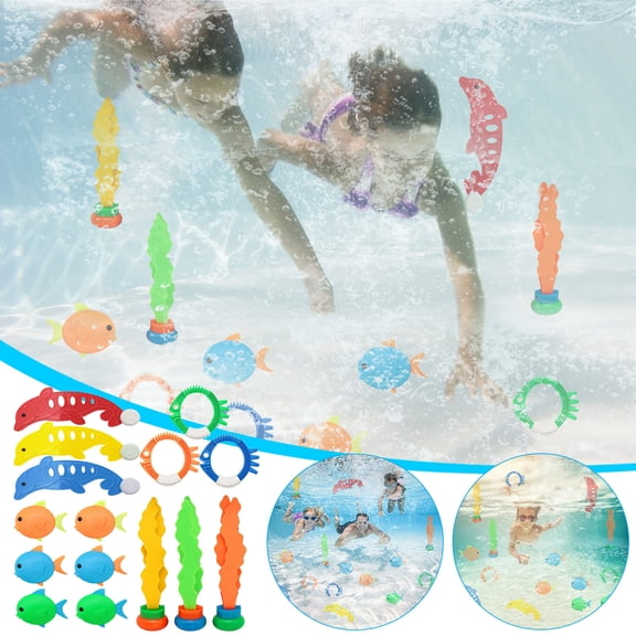 Diving Pool Toy Set, Underwater Swimming Training Rings And Sticks, Sinking Water Play Accessories, Interactive Outdoor Activity Game Set, Pool Beach Summer Fun Equipment