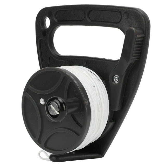 Diving Reels Dive Rope Spool Finger Reel Multi Purpose with 46m White