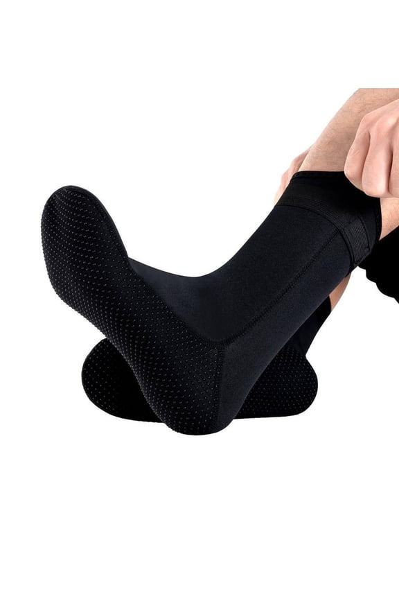 Diving Socks 3mm Neoprene Adjustable Beach Water Socks Non-Slip Keep Warm Foot Protection Socks for Water Sports Diving Surfing