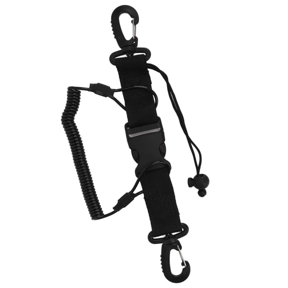 Diving Spring Coiled Lanyard, Camera Anti Lost Lanyard Quick Release Anti Wear Safe Nylon For Outdoor