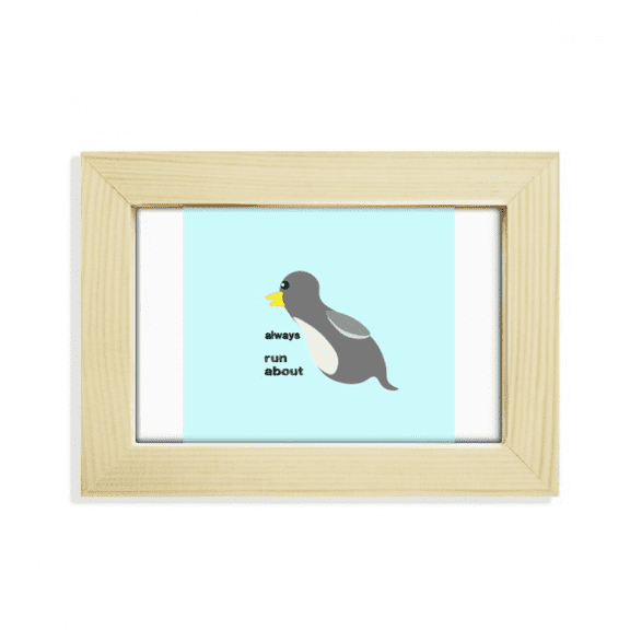 Diving Sprint Penguin Art Deco Fashion Desktop Decorate Photo Frame Picture Art Painting 5x7 inch