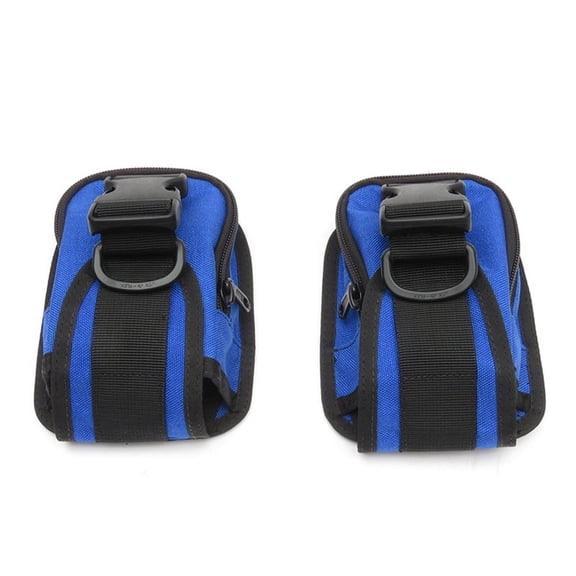 Diving Weight Pouches with Fast Release Buckles 5LB Diving Counter Weight Pocket Blue
