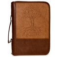 thumbnail image 1 of Divinity Boutique 86911 Bible Cover - Heat Stamp Rooted, Brown - Large, 1 of 1