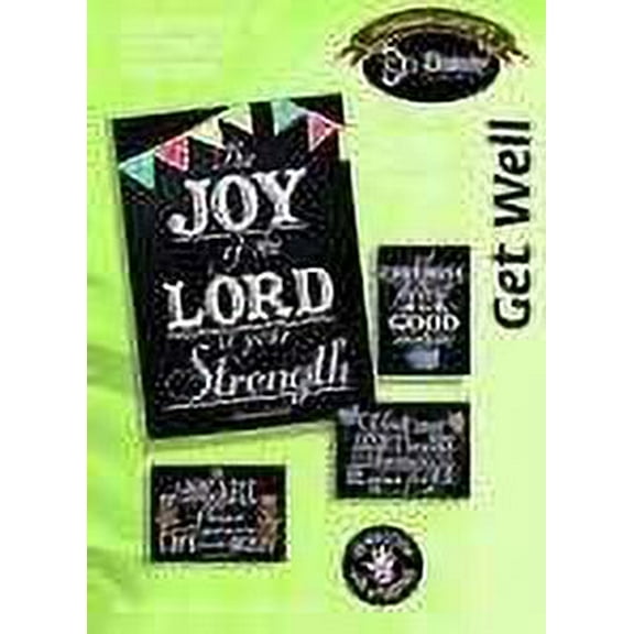 Get Well Boxed Cards, Chalk Art, Box Of 12