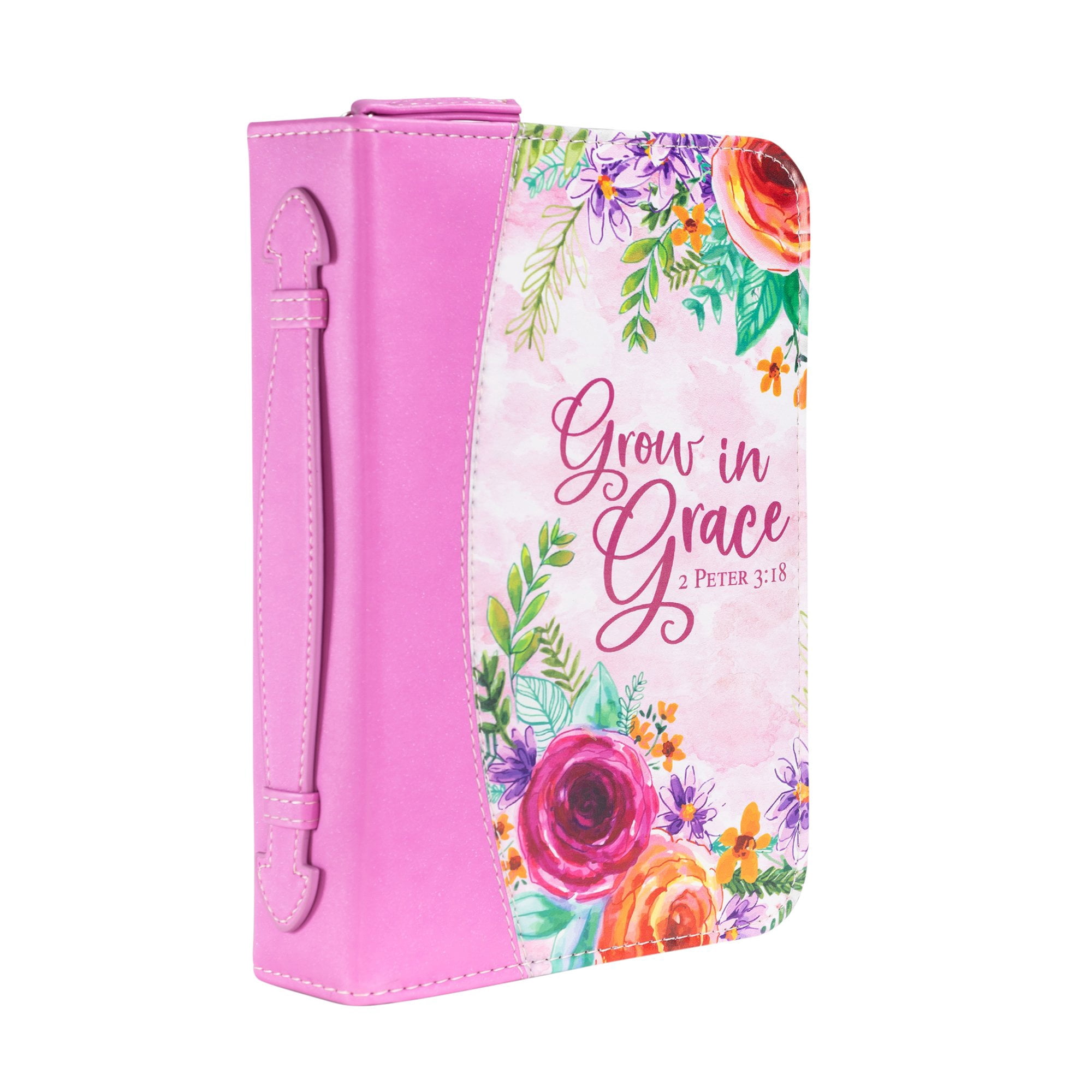 Divinity Cover Divinity Boutique Floral Applique Bible Cover, Textured Faux Leather ...