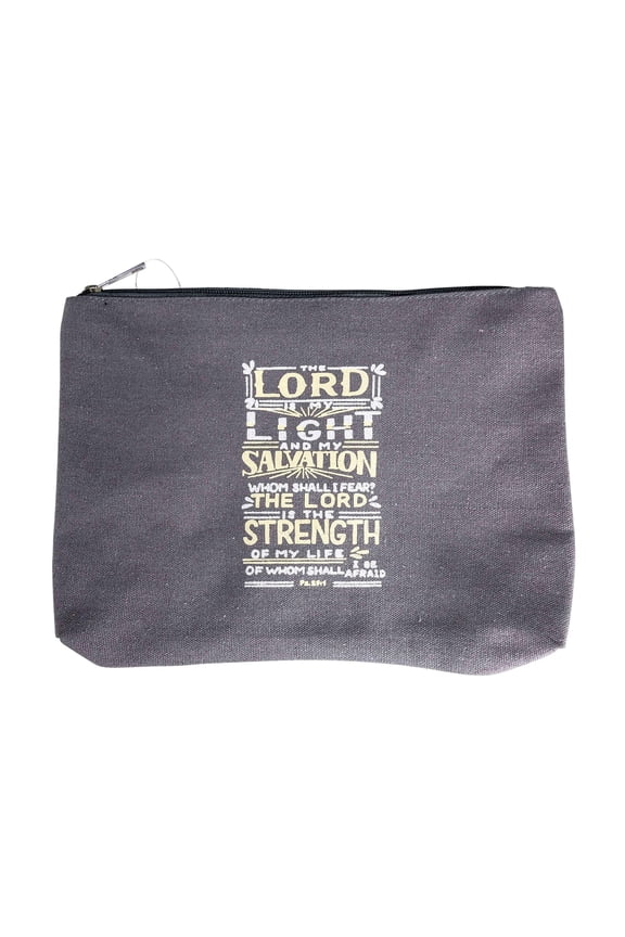 Divinity Boutique The Lord is my Light Cosmetic Bag, Grey