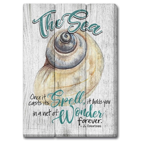 Divinity Casts Its Spell, It Holds You In A Net Of Wonder Forever Teal 3 x 2.125 Wooden Magnet