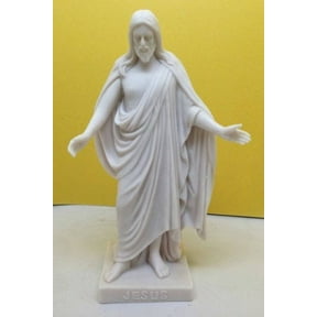 Divinity Christus Lord Jesus Christ Statue Carrara Marble Statue, 19th-Century Design