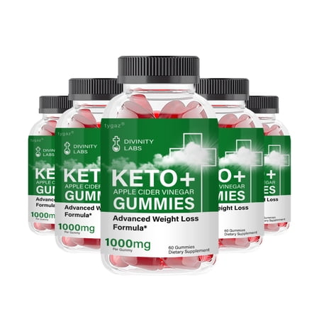 Divinity Labs Keto - DivinityLabs Keto Gummies with Apple Cider Vinegar (5 Pack)