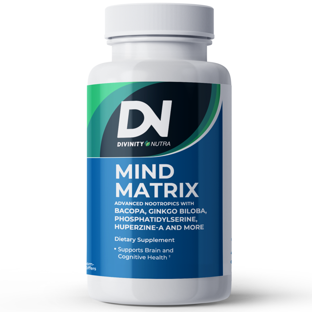 Divinity Nutra Nootropics Brain Support Supplement with Bacopa,Ginkgo