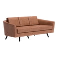 thumbnail image 1 of ZUO Divinity Modern Polyurethane Upholstered Sofa in Brown, 1 of 14
