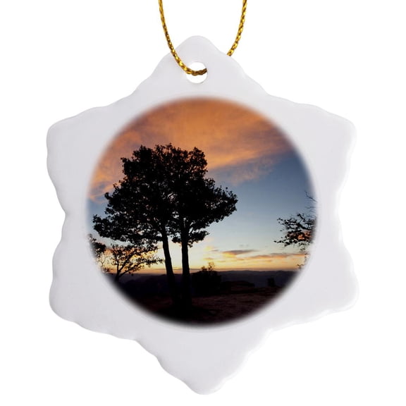 Divisadero, Copper Canyon, Chihuahua. Mexico - Sa13 Dpb0140 - Douglas Peebles, 3 inch Snowflake Porcelain Ornament