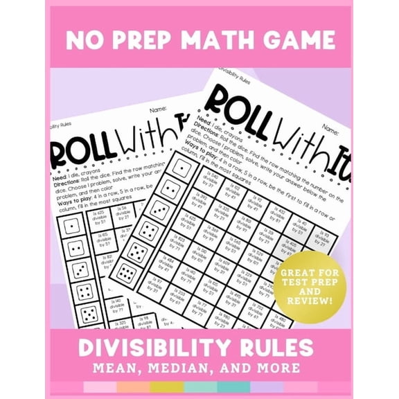 Divisibility Rules NO PREP Math Activity Math Game, (Paperback)