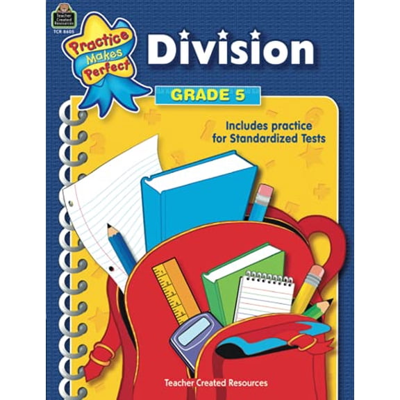 Pre-Owned Division Grade 5: Grade 5 (practice makes perfect), 9780743986052, 0743986059, Paperback,