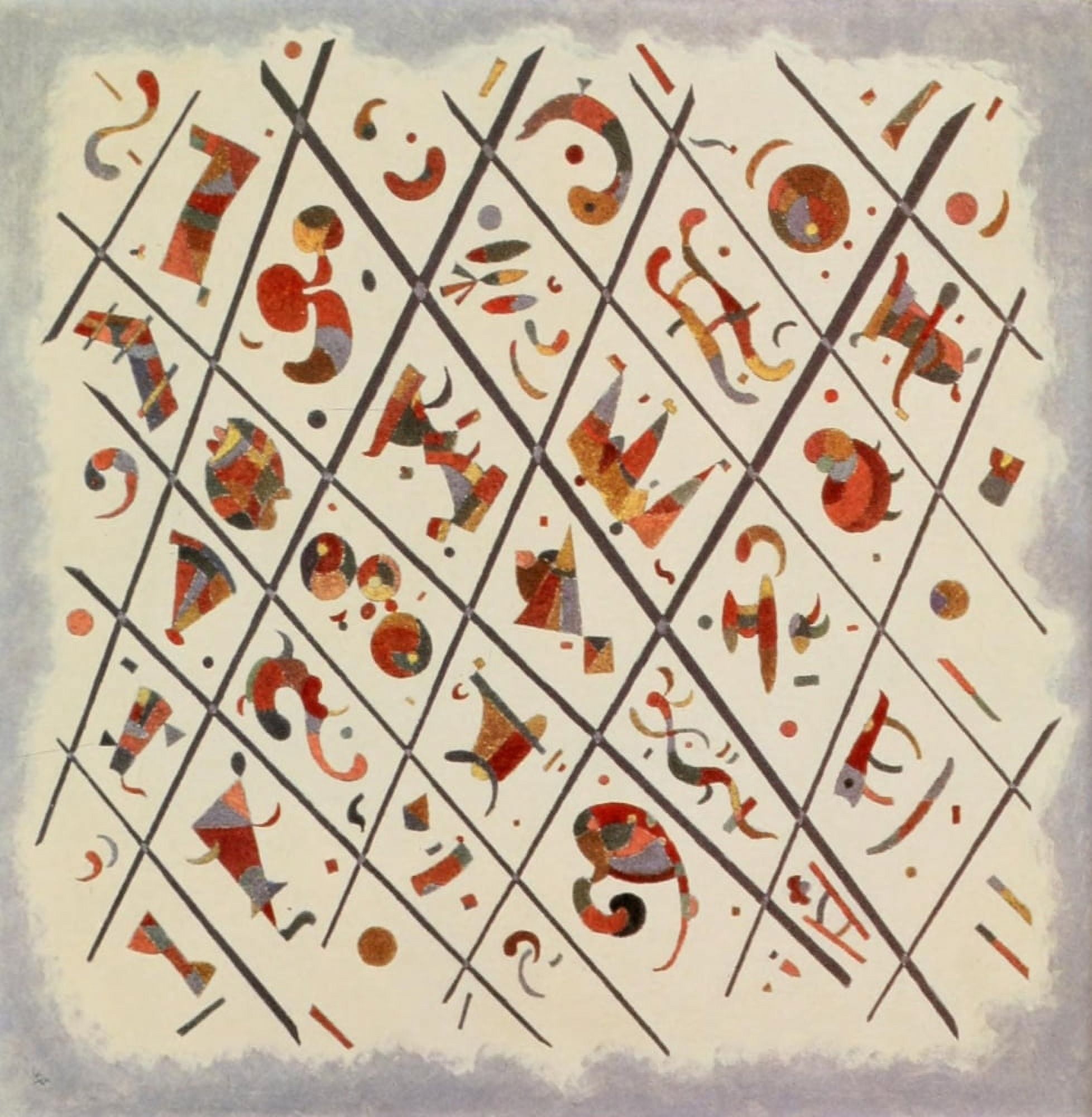 Division Unity 1934 Canvas Art - Wassily Kandinsky (24 x 36)